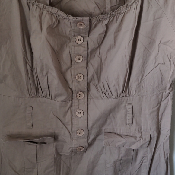 Newport News Women's Size 18 Cotton Blend Elastic Neck Dress - Picture 4 of 8